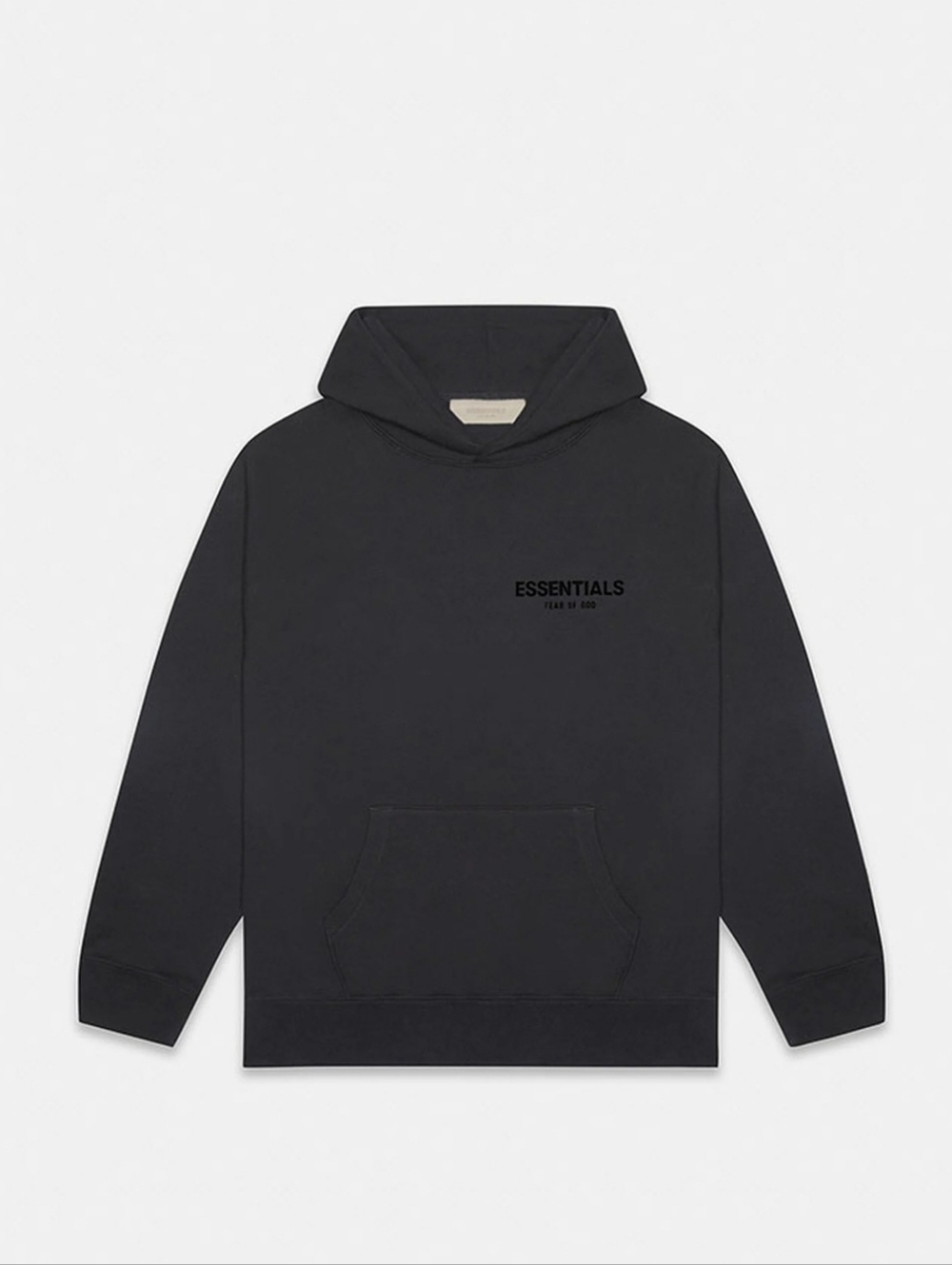 Essentials Stetch Limo Black Hoodie